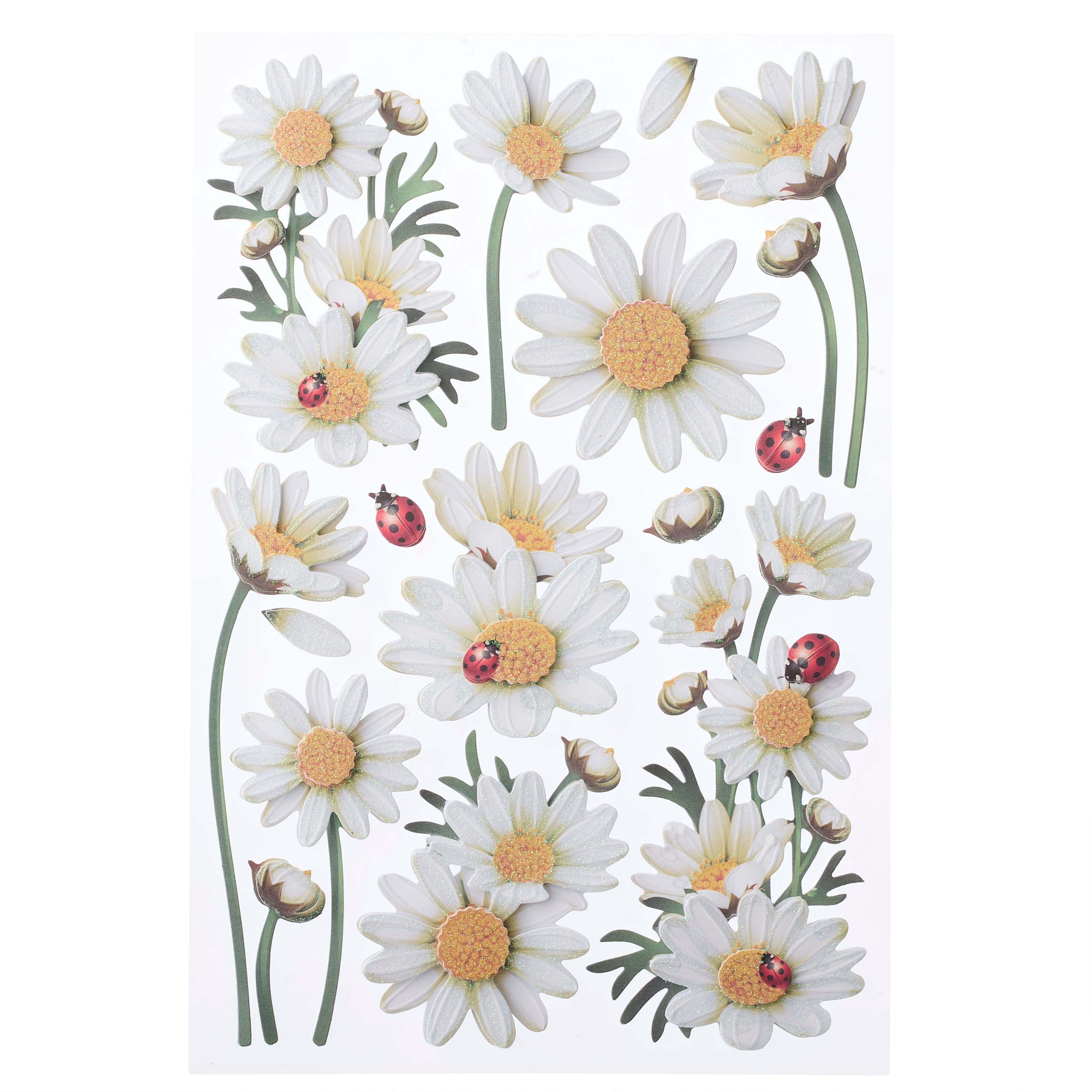Recollections Daisy Dimensional Stickers, 12 Packs: 16 ct. (192 total)