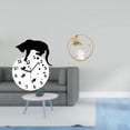 thumbnail image 2 of Reloj de pared con forma de gato, bola de cristal, estatua, escultura de hierro, figura de cristal, moderno, silencioso, sin , decoración artíst, 2 of 8