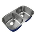 thumbnail image 3 of Transolid K-Mude32189 Meridian 32-1/2" Undermount Double Basin Stainless Steel Kitchen, 3 of 3