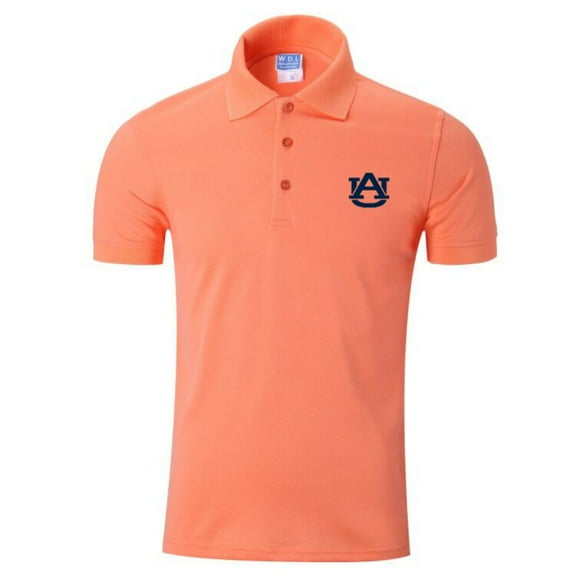 Auburn Brand New Short-Sleeve Polo Shirt Cotton/Poly Blend(Small), Official Tigers Mascot Logo/Colors, Embroidered Logo