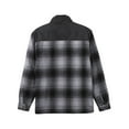 thumbnail image 6 of Ma Croix Men's Plaid Zip-Up Sherpa Lined Thermal Fleece Padded Cotton Jacket, 6 of 7