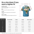 thumbnail image 5 of Goofa Earth View World Map Printed Men's Casual Short-sleeved Shirt,Lightweight Breathable Button-down,Summer Casual men's top,Versatile Fashion shirt-4X-Large, 5 of 7