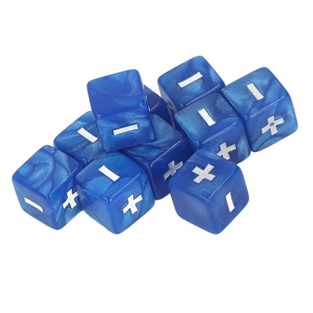 Math Set, 20pcs 16mm Plus Minus Set Math Operation Dices Standard Game For Kid Teaching Game Accessories