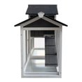 thumbnail image 5 of Outdoor Rabbit Hutch with Removable Tray and Ramp - Solid Wood Rabbit Hutch with Attached Run, Waterproof Roof and Raised Legs, 5 of 5