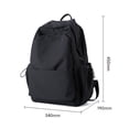 thumbnail image 3 of Xeede Black Backpack, Cute Backpack, Aesthetic Backpack, Laptop Bookbag, Fashion Casual Travel Daypack, Large Capacity Bookbags, Water Resistant Backpacks, Sturdy Backpack, 3 of 8