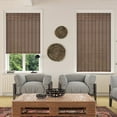 thumbnail image 6 of LUCKUP Cordless Roman Shades, Roll Up Bamboo Blinds for Indoor Windows, Light Filtering UV Protection Natural Bamboo Shades, Easy to Install for Home & Office, 30" W x 64" L, Brown, 6 of 7