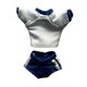 thumbnail image 4 of Conjunto de ropa para figuras de acción 1/12: top corto y pantalones cortos. Conjunto de ropa deportiva de moda para muñecas. Camisa de corta Azul, 4 of 8