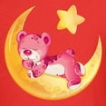 thumbnail image 3 of CafePress - Pink Sleepy Teddy On Moon Kids T Shirt - Dark T-Shirt Kids XS-XL, 3 of 4