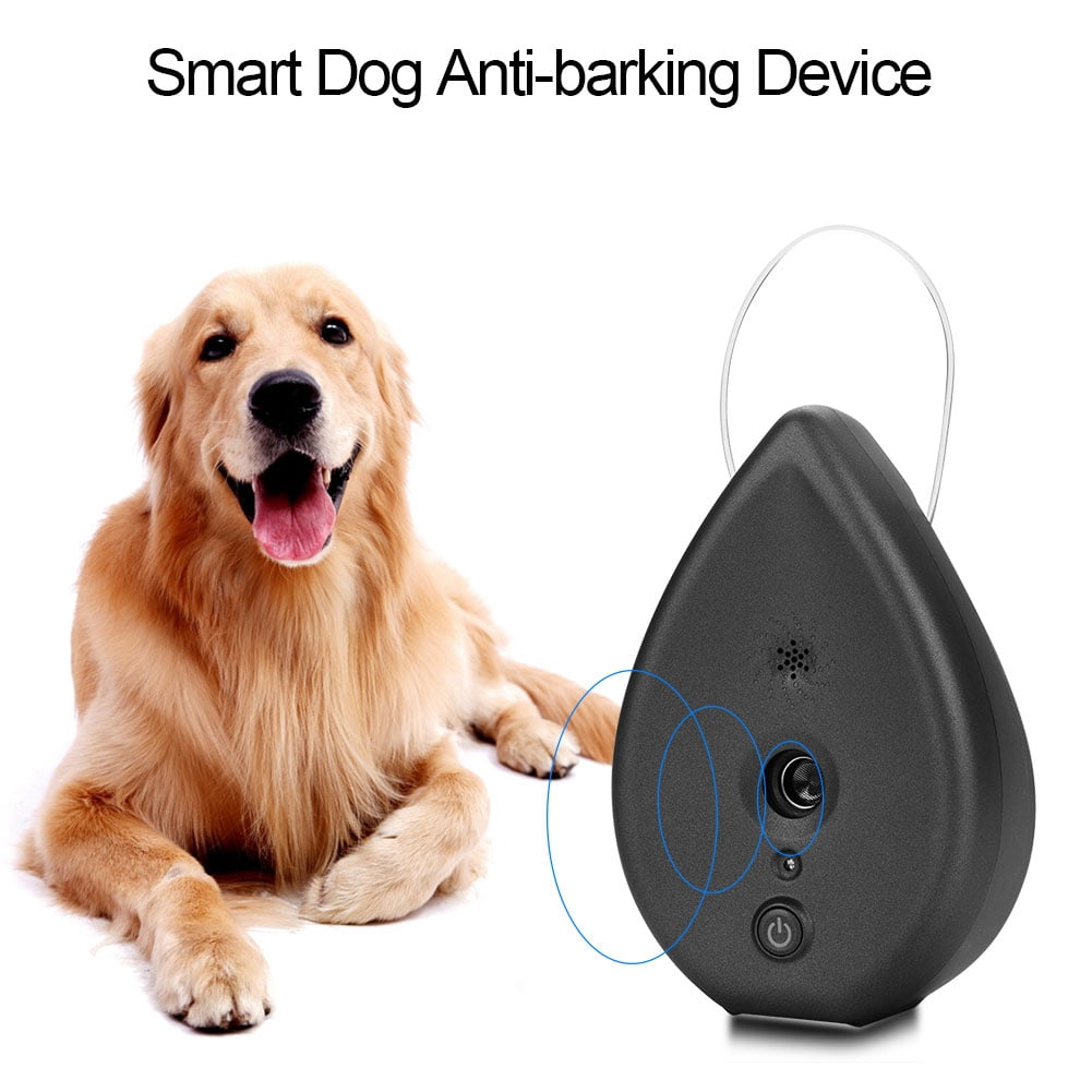Tebru Bark Trainer,Ultrasonic Smart Dog Antibarking Device Portable