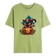thumbnail image 1 of Camiseta de manga corta con estampado de jersey de Halloween de cuello redondo de moda informal para hombre Pompotops oipoqjl33421, 1 of 3