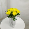 thumbnail image 3 of 12 Pcs Fake Roses Artificial Flowers Silk Rose Flower Bouquet for Valentines Day Party Artificial Rose Flower, 3 of 7