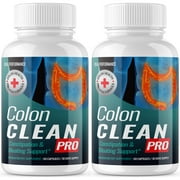 Colon Clean - Constipation and Bloating Support, Colon Health Premium Formula, 2 Pack