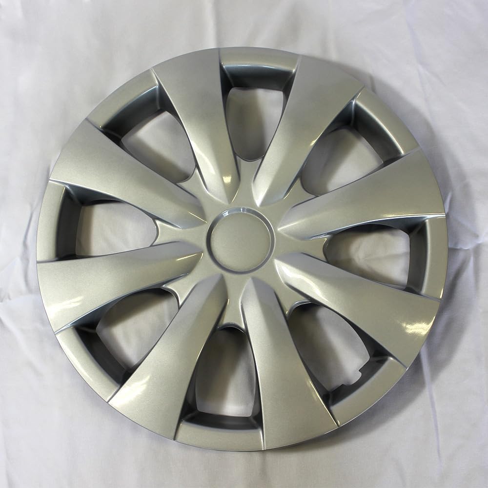 Set of 4 15" Push-on Silver Hubcaps for 2009-2013