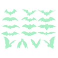 thumbnail image 1 of Ramiter Glow In The Dark Creative Party Window Wall Decals Witch Bat Sticker Room Decor（1 PC）, 1 of 5