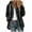Black-Hoodies, variant on Jsaierl Women's Fluffy Fleece Coat Long Sleeve Full Zip Sherpa Jacket with Hood Warm Casual Cardigan Sweater Coats Outerwear