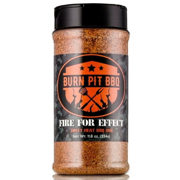 Burn Pit BBQ Sweet Heat BBQ Rub and Seasoning, 11 oz Sweet and Spicy Barbecue Blend