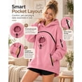 thumbnail image 5 of Pet Carrier Hoodie with Dog Pouch, Sweatshirt Cat Carrying Pocket Hoodie | Zippered Front Carrier for Small Dogs & Cats, Kangaroo Side Pocket, Sleeve Storage Big Size Soft(Pink,M), 5 of 8
