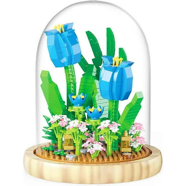 Tulip Flowers Bouquet Building Blocks Toy 558Pcs Mini Bricks Flower Set, Adult Botanical Collection Friends Set, Gifts