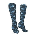 thumbnail image 3 of Kdxio Funny Sharks Funny Silky Novelty Funky Long Knee High Socks Soft 3D Print Cosplay Crazy Stockings for Men Women, 3 of 8
