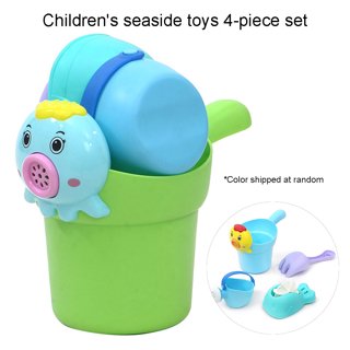 Foldable Bucket with Handle Lightweight Reusable Parent-child Interaction Portable Toy Accessories Collapsible Bucket Toy Baby Sandbox Toy for Boys