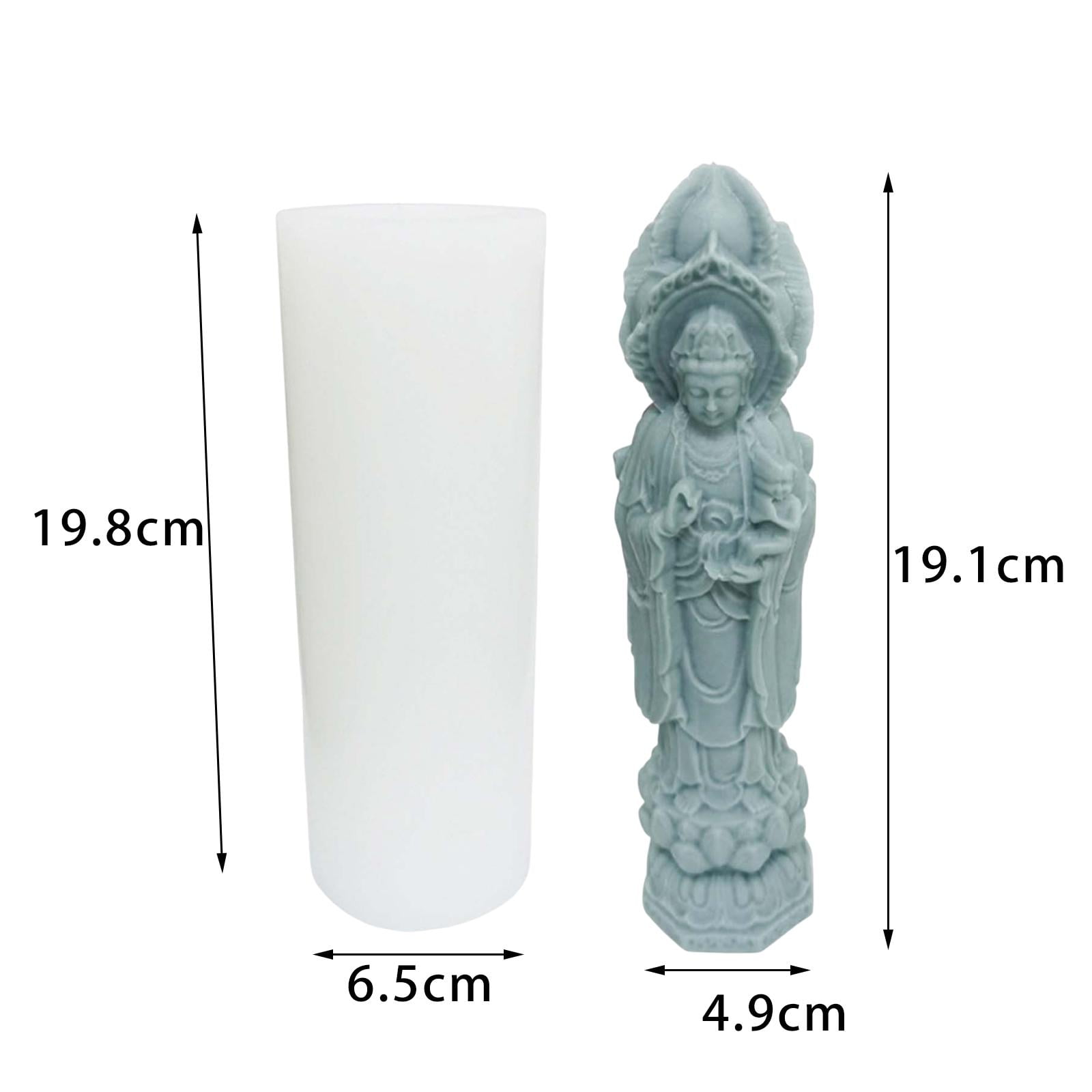 FVDPWYE Buddha Statue Silicone Ornament DIY Epoxy Resin Casting Home Table Centerpieces