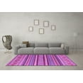 thumbnail image 3 of Ahgly Company Indoor Rectangle Oriental Purple Modern Area Rugs, 3' x 5', 3 of 4