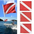ZPAQI Divers Down Boats Flags Red and Whites Flags International Scuba