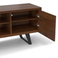 thumbnail image 3 of Simpli Home Lowry 63 inch Wide Solid Wood TV Stand in Walnut For TVs up to 70 inches, 3 of 12
