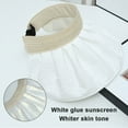 thumbnail image 4 of Sombrero de ala grande de verano para mujer, ajustable, con protección solar, de 56 a 60 cm de circunferencia, para playa, 4 of 5