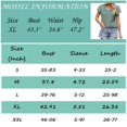 thumbnail image 3 of Workout Tops for Women Womens T-shirt Solid Short Sleeve Blouses V Neck Pleated Soft Tunic Tops, 3 of 4