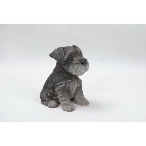 Hi-Line Gifts 7" Schnauzer Puppy Outdoor Garden Statue