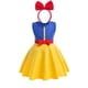 thumbnail image 4 of Vestido de princesa Disney con diadema para niña, 2 piezas, Minnie Mouse, sirena, Ariel, informal, Rapunzel, Blancanieves, verano 2024, 4 of 5