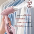 thumbnail image 3 of AMONSEE Steamer for Clothes,1500W Portable Handheld Steamer,Extreme Steam,Pink, 3 of 10