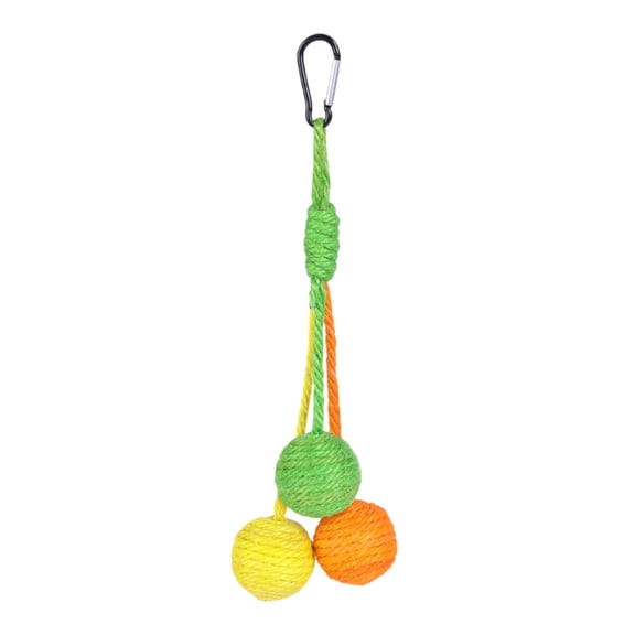 Hanging Cat Rope Toy Interactive Pet Play Sisal Scratch Post For Indoor Outdoor Use And Exercise
