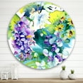 thumbnail image 2 of Designart 'Bouquet of Sunflowers and Wildflowers' Farmhouse Circle Metal Wall Art 36x36 - Disc of 36, 2 of 5