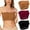 Wine+Brown+Black, variant on FAIWAD 3Pcs Womens Stretch Non-Slip Strapless Bras Comfy Seamless Wireless Bandeau Bra Padded Bralettes Tube Top Bra