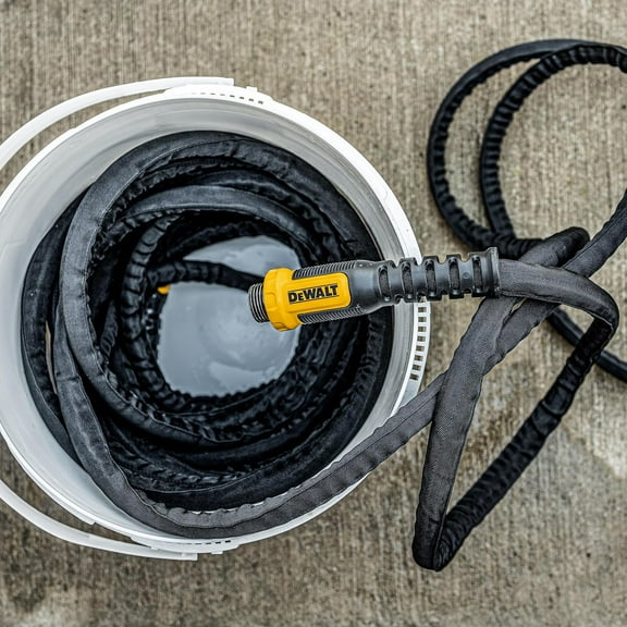 Heavy-Duty Fabric Garden Hose 50 Ft 5/8 In Professional Grade