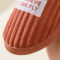 thumbnail image 4 of Corduroy Slippers for Women Men with Fuzzy Lined Warm Indoor and Outdoor Memory Foam House Shoes Adult, 4 of 6