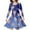 Blue, variant on PMVFHDE Girls Dresses Product Classification Kids Toddler Girls Christmas Trees Deer Print Christmas Long Sleeve Party Dress Black,4-5 Years