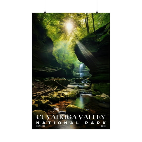 ELNEIT - Cuyahoga Valley National Park Poster, Unframed Matte Paper, S10