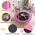 thumbnail image 3 of 5.5FT Kids Trampoline with Basketball Hoop, SEGMART Upgraded Indoor Toddler Trampoline with Enclosure for Kids, Outdoor Round Small Trampoline with Basketball, Gift for Boys Girls, 3 of 7
