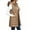 Khaki, variant on IUYRTFE Women Longline Hooded Puffer Vest Zip Up Sleeveless Winter Coat with Pockets for Outdoor Travel Daily Wear
