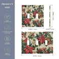 thumbnail image 2 of Yayeee Toggle Light Switch Wall Plate 2-Gang 4.56"x4.48" Decorative Outlet Cover, Red Christmas Poinsettia, 2 of 7