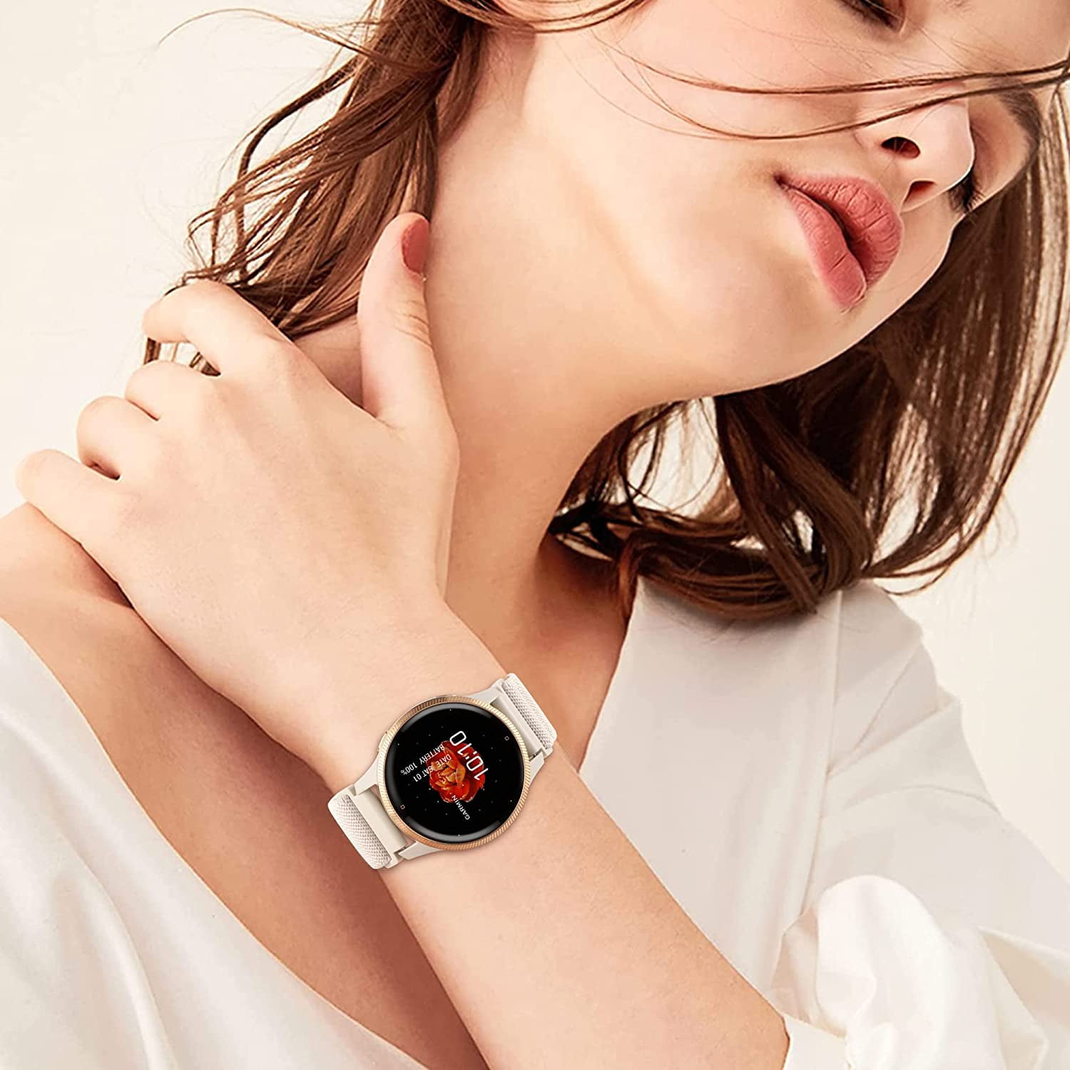 20mm Silicone Watchband For Garmin Venu 2 Plus/Venu SQ/GarminMove