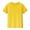 1#Yellow, variant on Kiijoy Big Boys Short Sleeve T Shirt Solid Plain Casual Unisex T-Shirt, Sizes 9-10