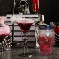 thumbnail image 5 of Global Amici Skull Glass Canister, Red Ombre, Red, 5 of 6
