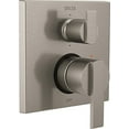 thumbnail image 1 of Delta Faucet T24967-SS, Vanne de Moniteur Moderne en Acier Inoxydable Ara Angular Série 14 avec Déviateur Intégré à 6 Réglages, 1 of 1
