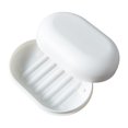 thumbnail image 4 of Soap Box with Lid, Portable Soap Holder, Closable Soap Dish Storage, Leakproof Soap Box, Soap Dish Container for Bathroom Hiking Camping White, 4 of 8
