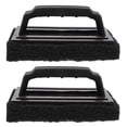 thumbnail image 1 of SHISUYAN BBQ Tool Set with Strong Non-slip Handle for Cleaning Grill Racks and Countertops 2pcs Black PP, 1 of 9
