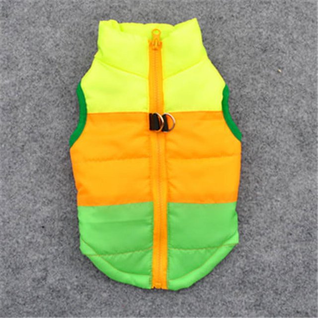 JFBUJC Dog Apparel Jacket Cotton Cold Weather Winter Fall Warm Doggy Coat Apparel Costumes